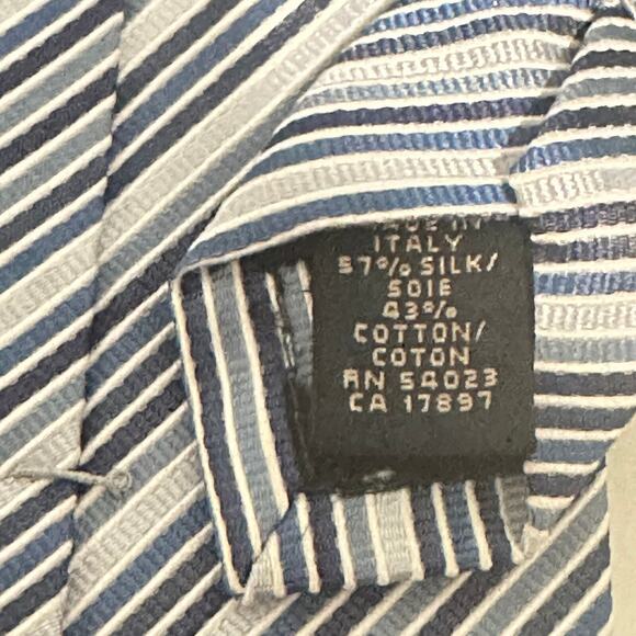 Banana Republic Vintage Striped Necktie OS Adjustable Career Formal Workwear - Picture 3 of 7